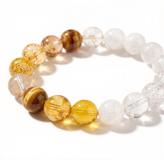 土金能量水晶手串 - Earth & Metal Energy