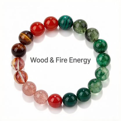 木火能量水晶手串 - Wood & Fire Energy