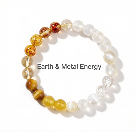 土金能量水晶手串 - Earth & Metal Energy