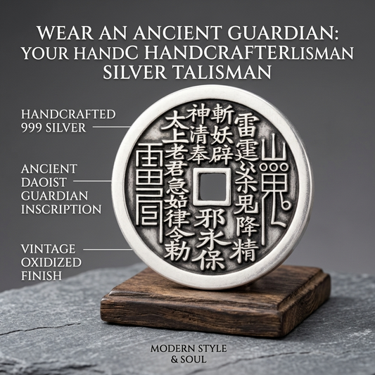 纯银山鬼花钱 经典款 辟邪护身